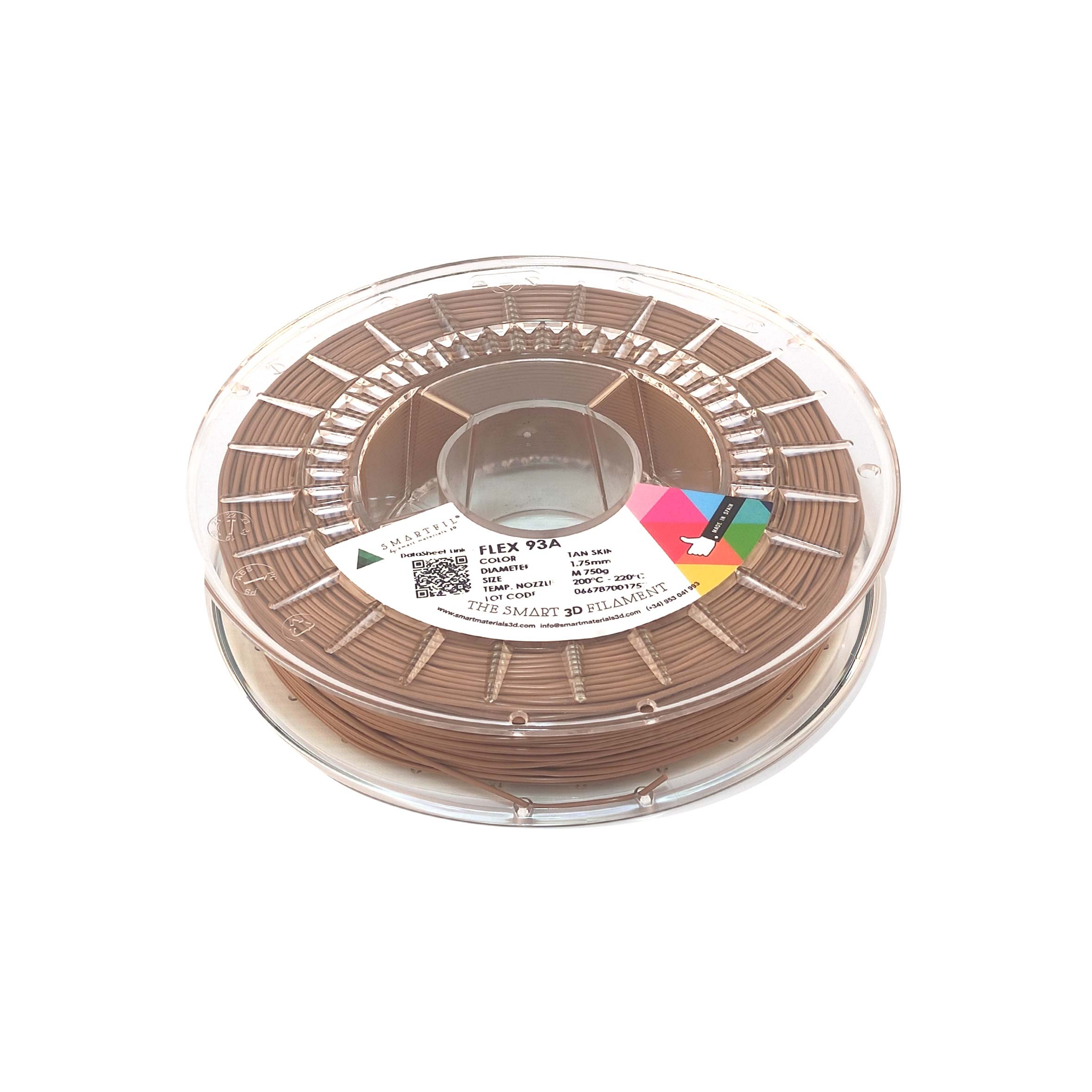 Filament SmartFil Flex - TPU 93A - Tan Skin (maro inchis) 750g