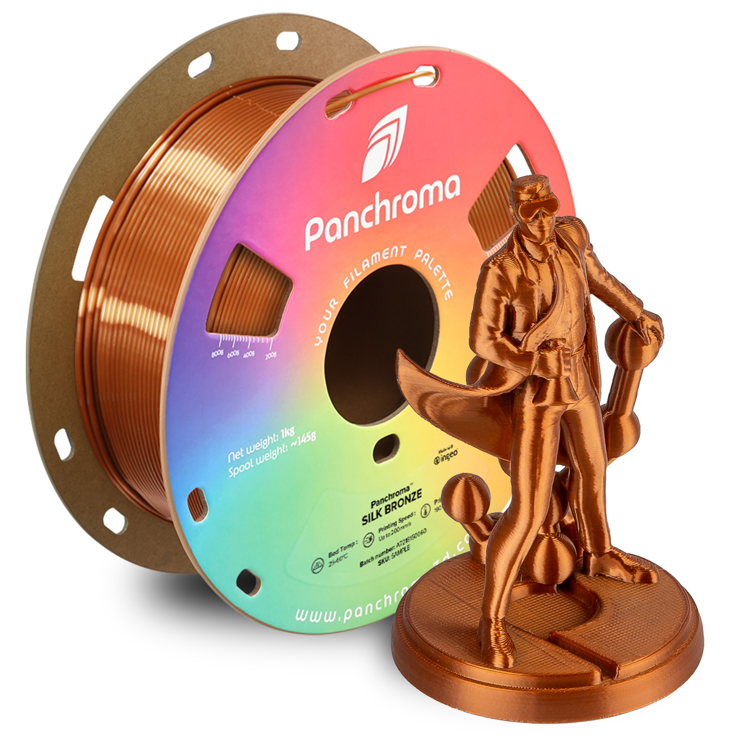 Filament 1.75 mm Polymaker Panchroma PLA Silk Bronze (bronz)1kg