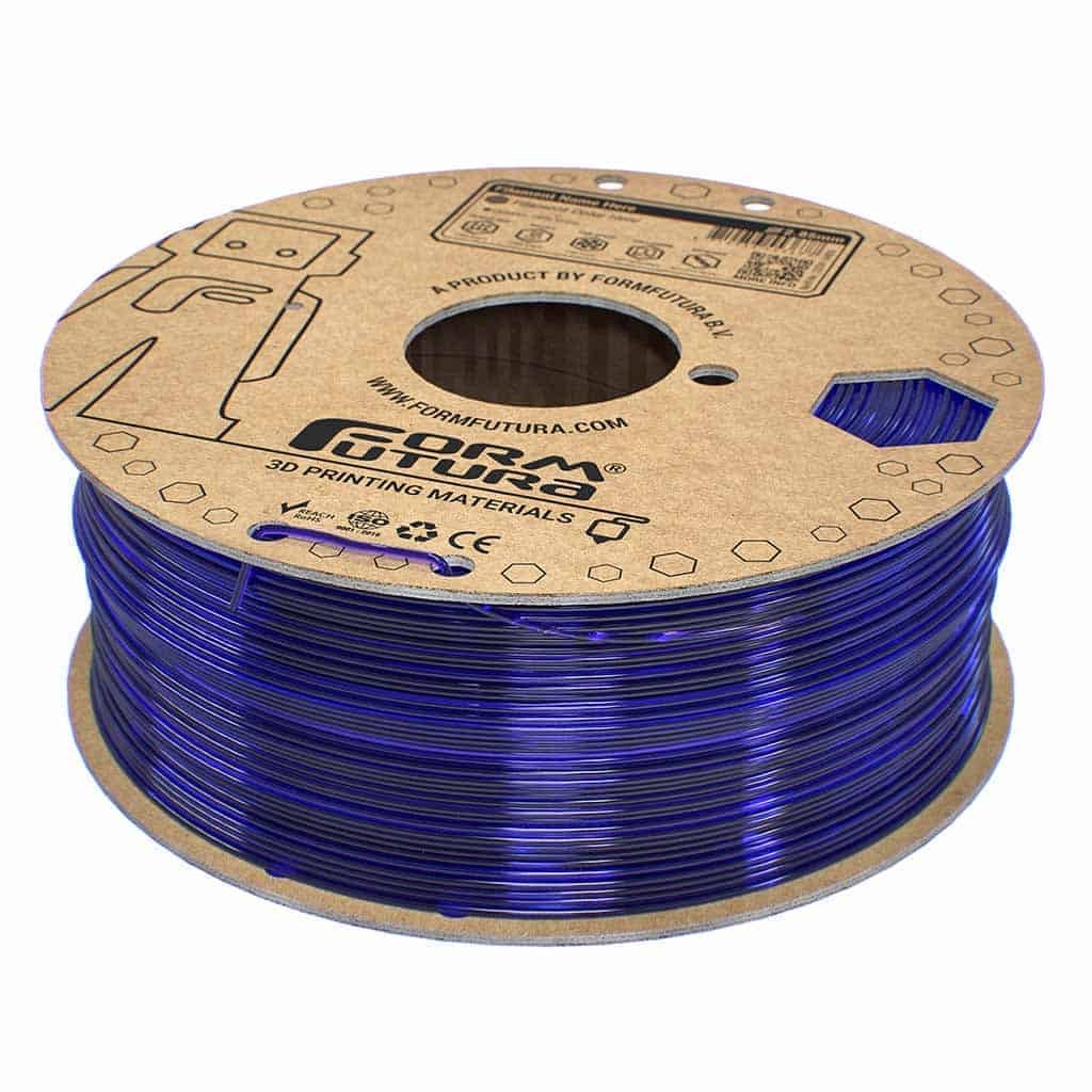 Filament 1.75mm FormFutura EasyFil ePETG Transparent Blue (albastru transparent) 1kg