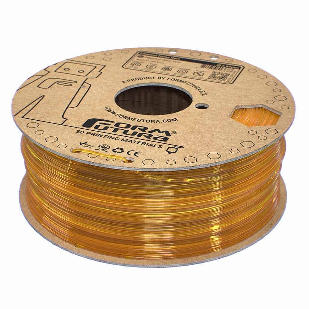 Filament 1.75mm FormFutura EasyFil ePETG Transparent Yellow (galben transparent) 1kg