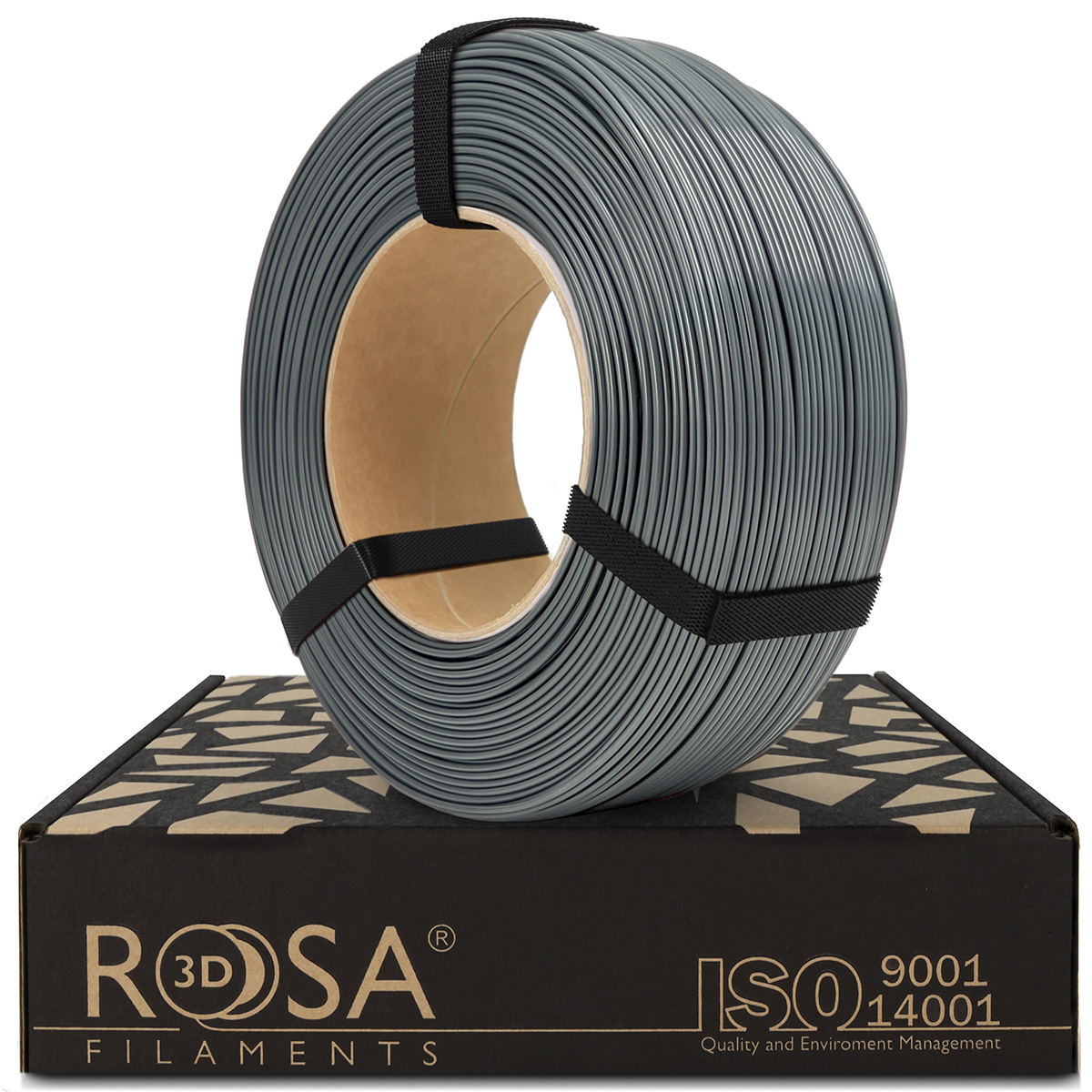 Filament 1.75 mm Rosa 3D ReFill PLA Starter Gray (gri) 1kg