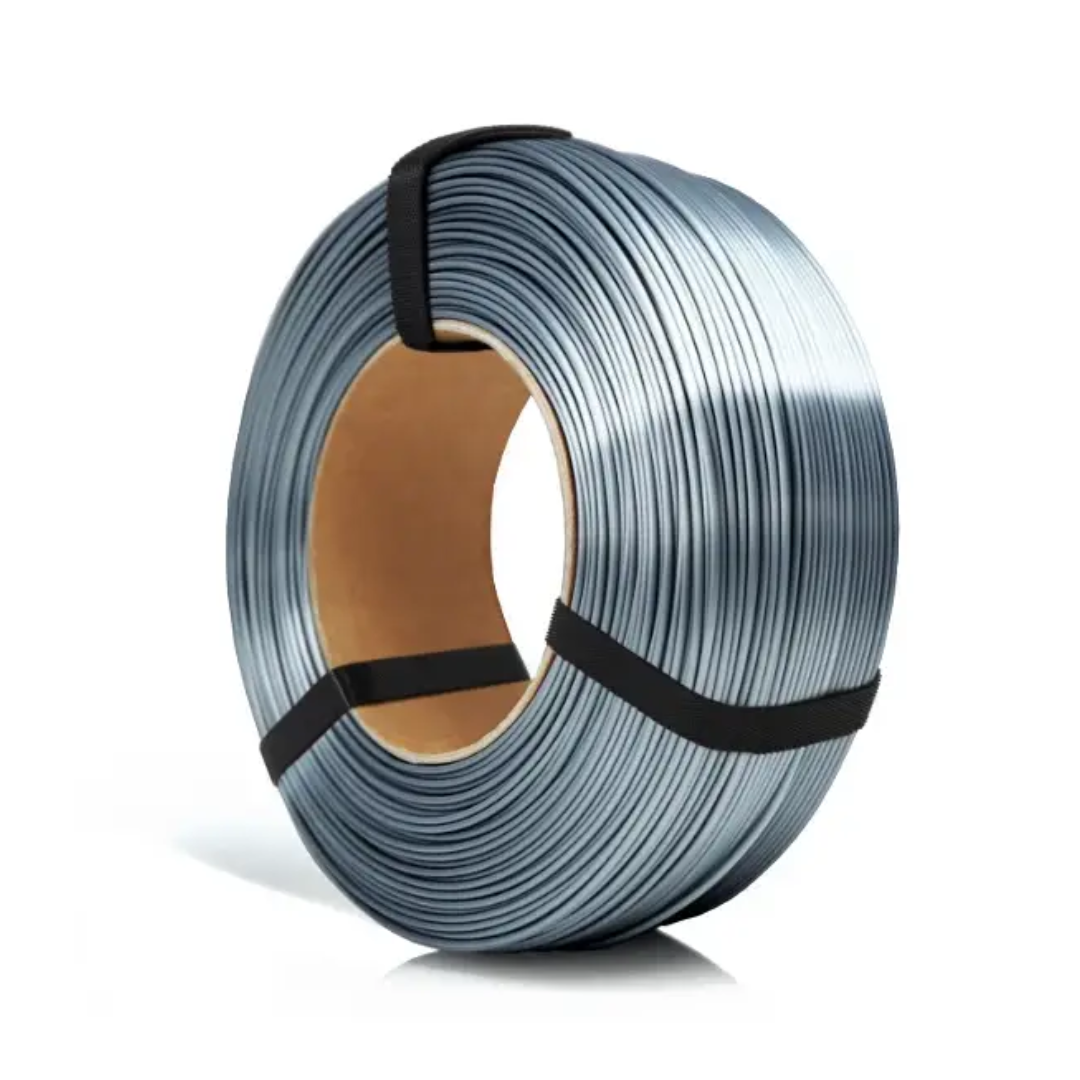 Filament 1.75 mm Rosa 3D ReFill PLA Silk Steel (argintiu) 1kg