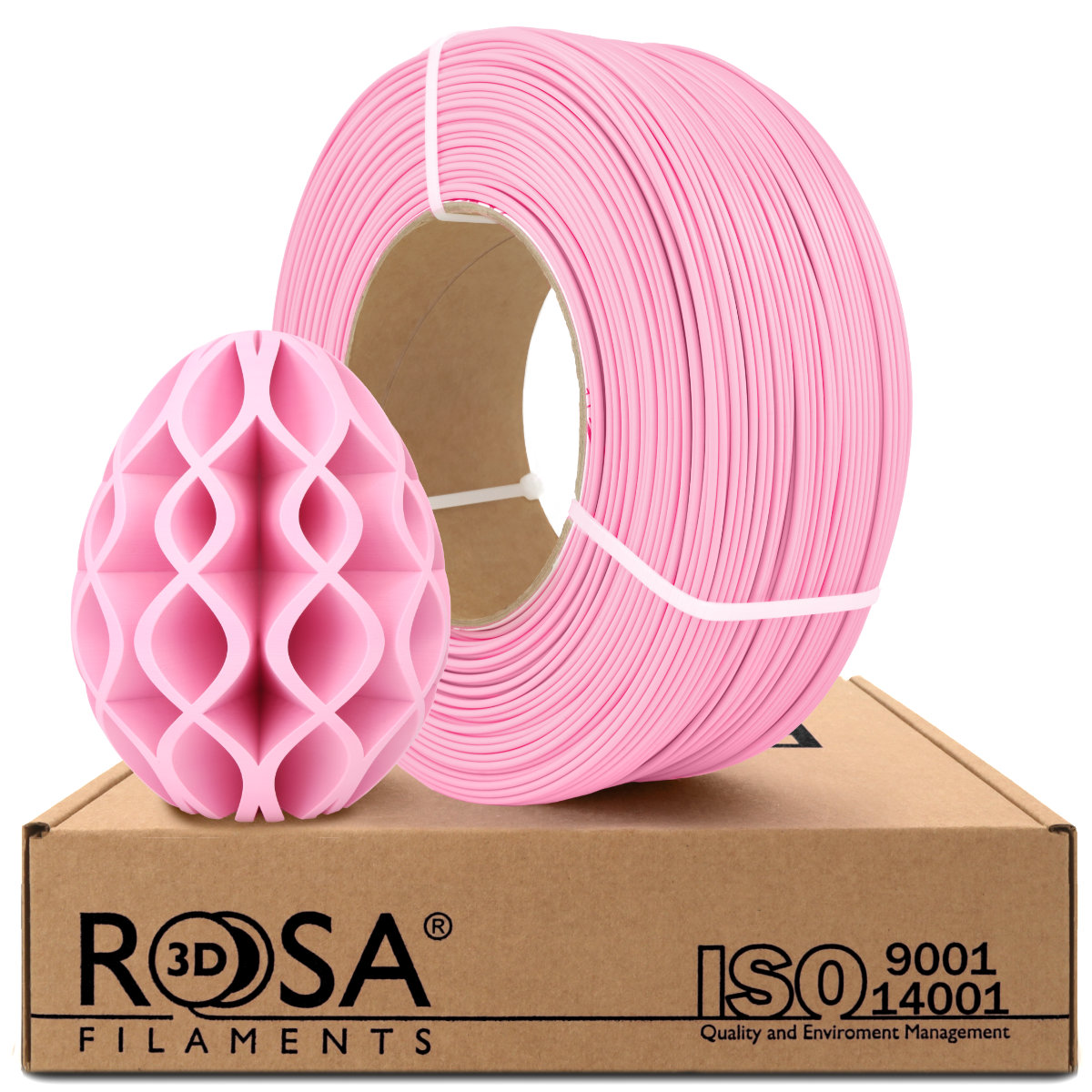 Filament 1.75 mm Rosa 3D ReFill PLA Pastel Pink (roz) 1kg