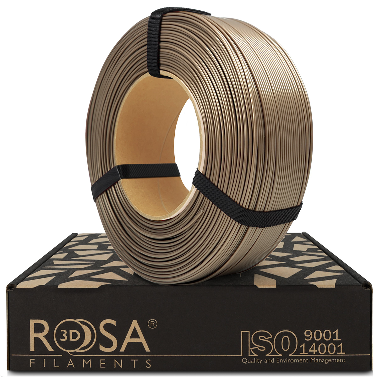 Filament 1.75 mm Rosa 3D ReFill PLA Starter Pearl Gold (auriu) 1kg
