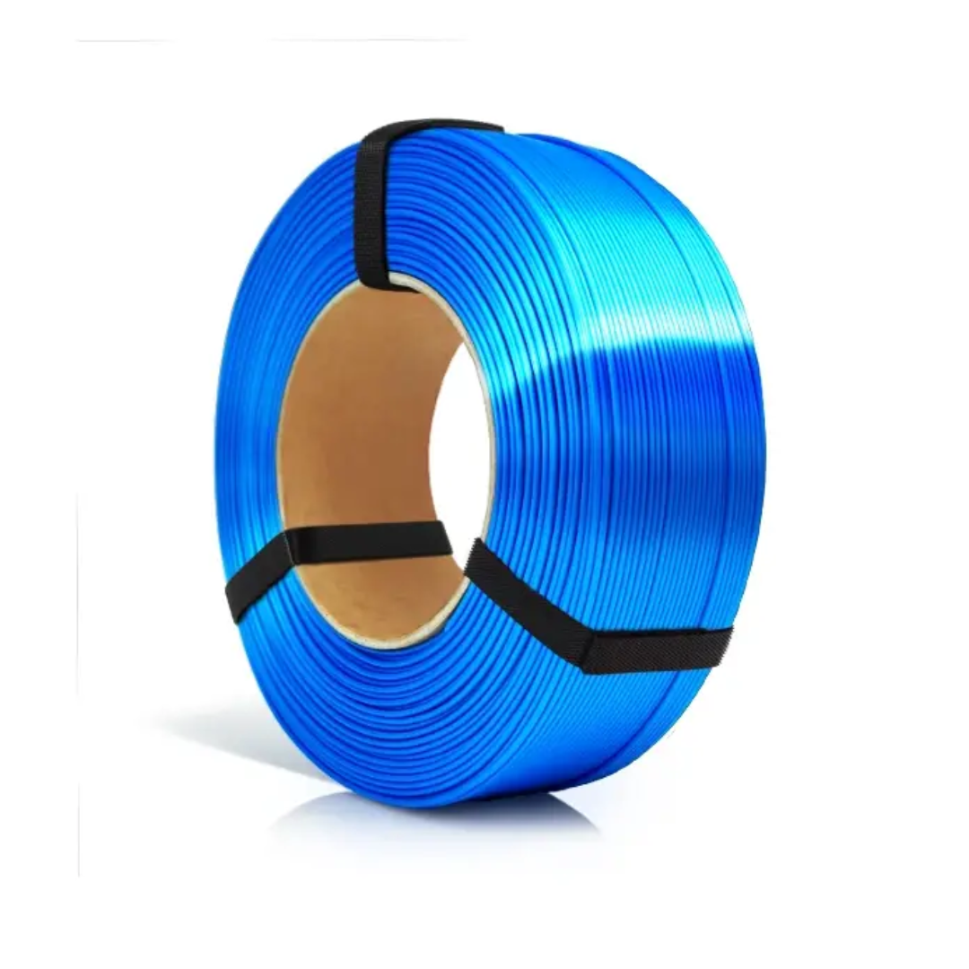 Filament 1.75 mm Rosa 3D ReFill PLA Silk Blue (albastru) 1kg