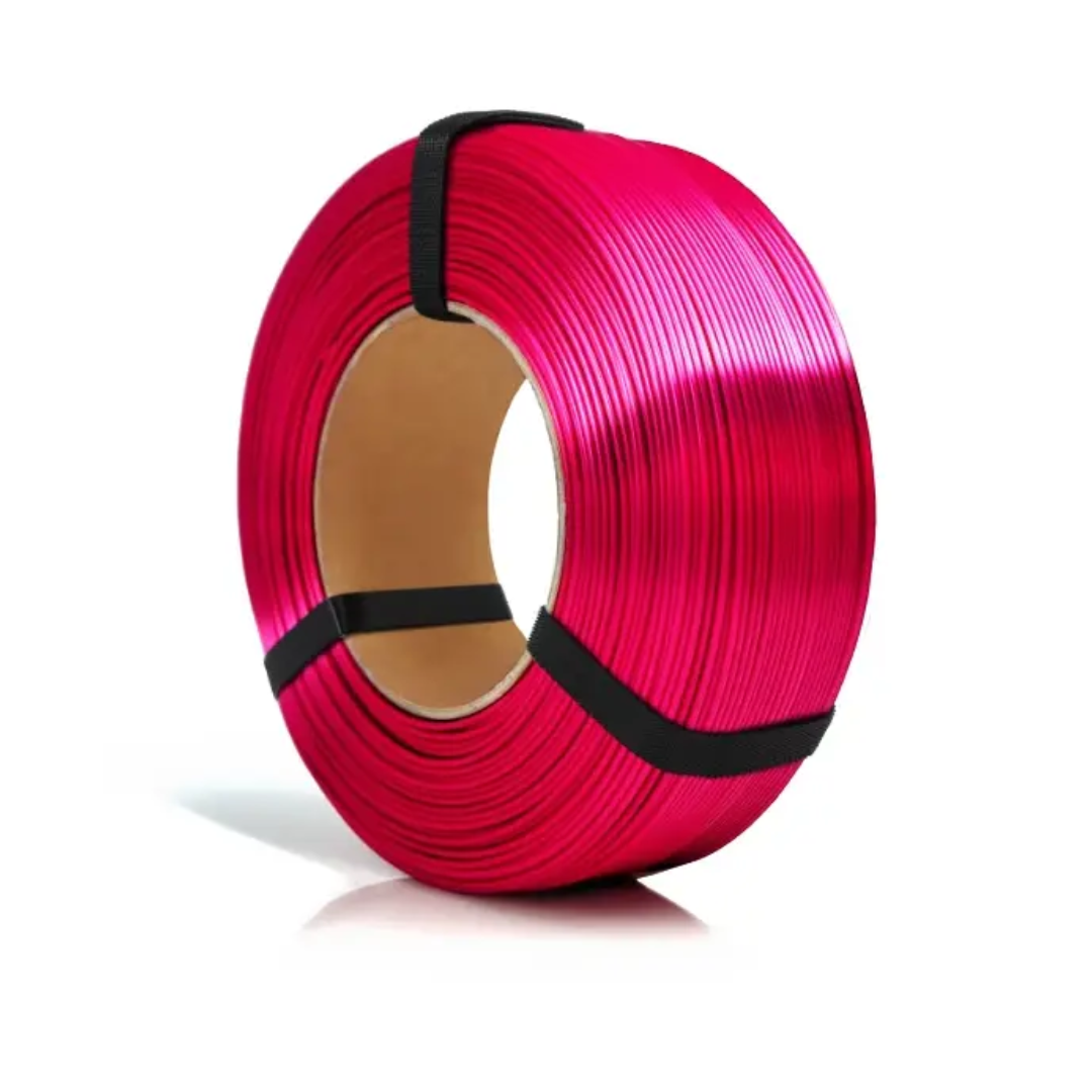 Filament 1.75 mm Rosa 3D ReFill PLA Silk Fuchsia (roz-magenta) 1kg