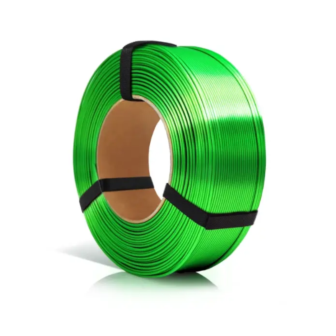 Filament 1.75 mm Rosa 3D ReFill PLA Silk Green (verde) 1kg