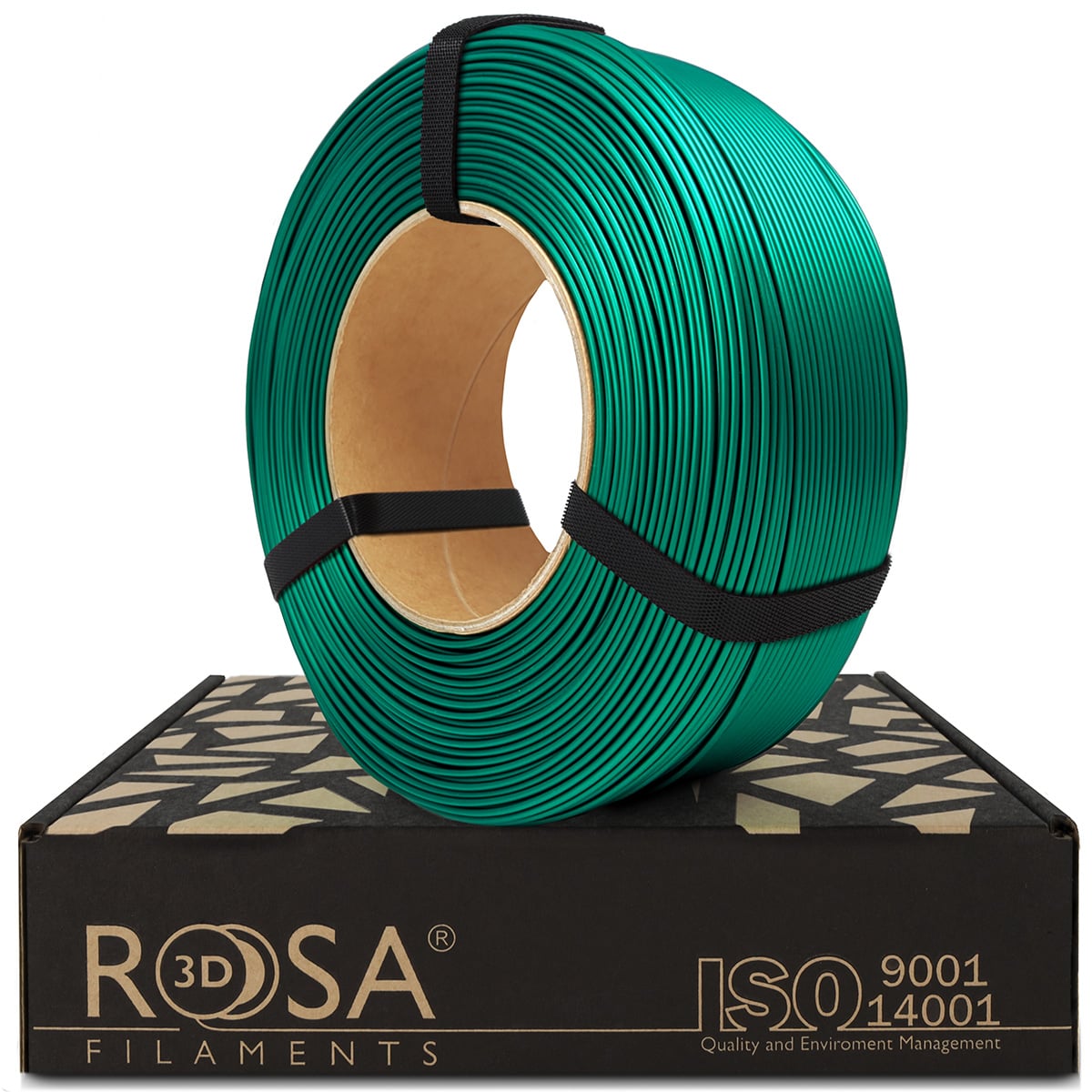 Filament 1.75 mm Rosa 3D ReFill PLA Starter Emerald Green Satin (verde) 1kg