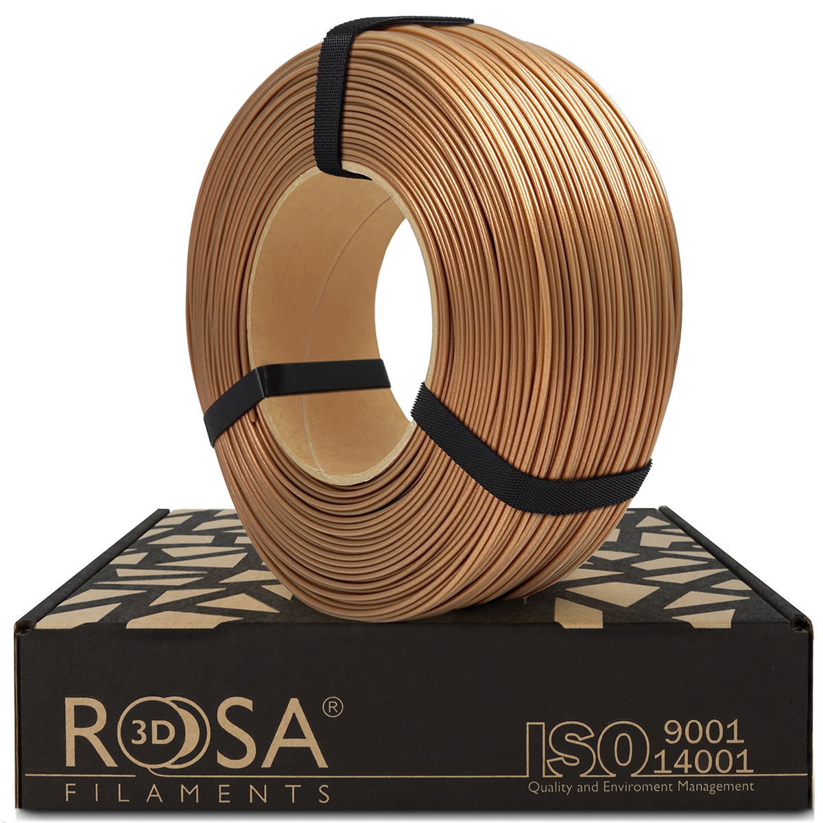 Filament 1.75 mm Rosa 3D ReFill PLA Starter Glitter Bronze (bronz) 1kg