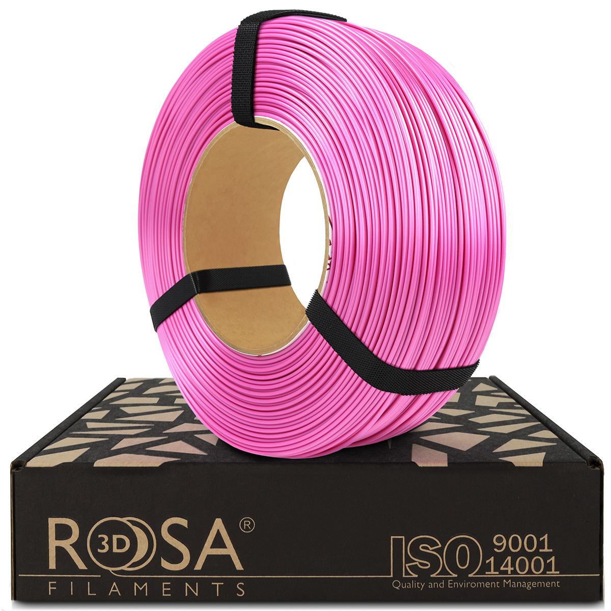 Filament 1.75 mm Rosa 3D ReFill PLA Starter Satin Pink (roz) 1kg