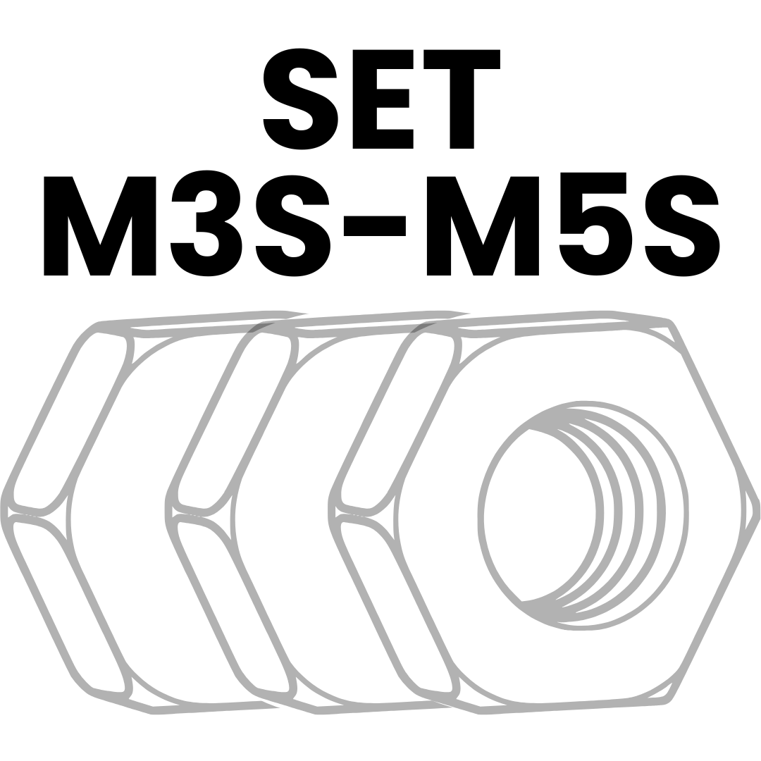 Set 200 buc inserturi filetate CNC Kitchen - Short (M3S / M4S / M5S)