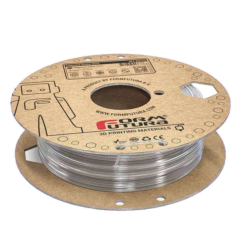 Filament 1.75 mm FormFutura Python Flex - TPU90A - Clear (transparent) 500g
