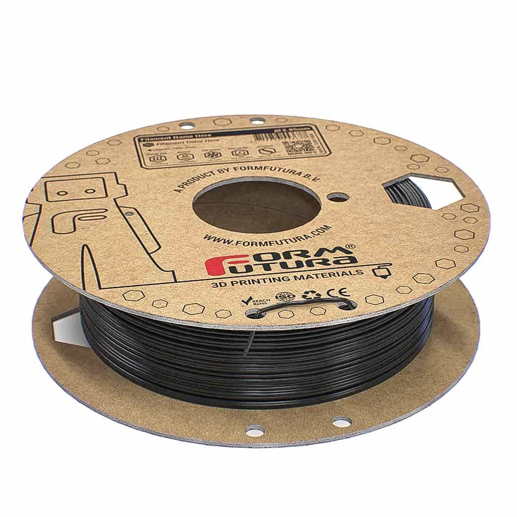 Filament 1.75 mm FormFutura Python Flex - TPU90A - Black (negru) 500g