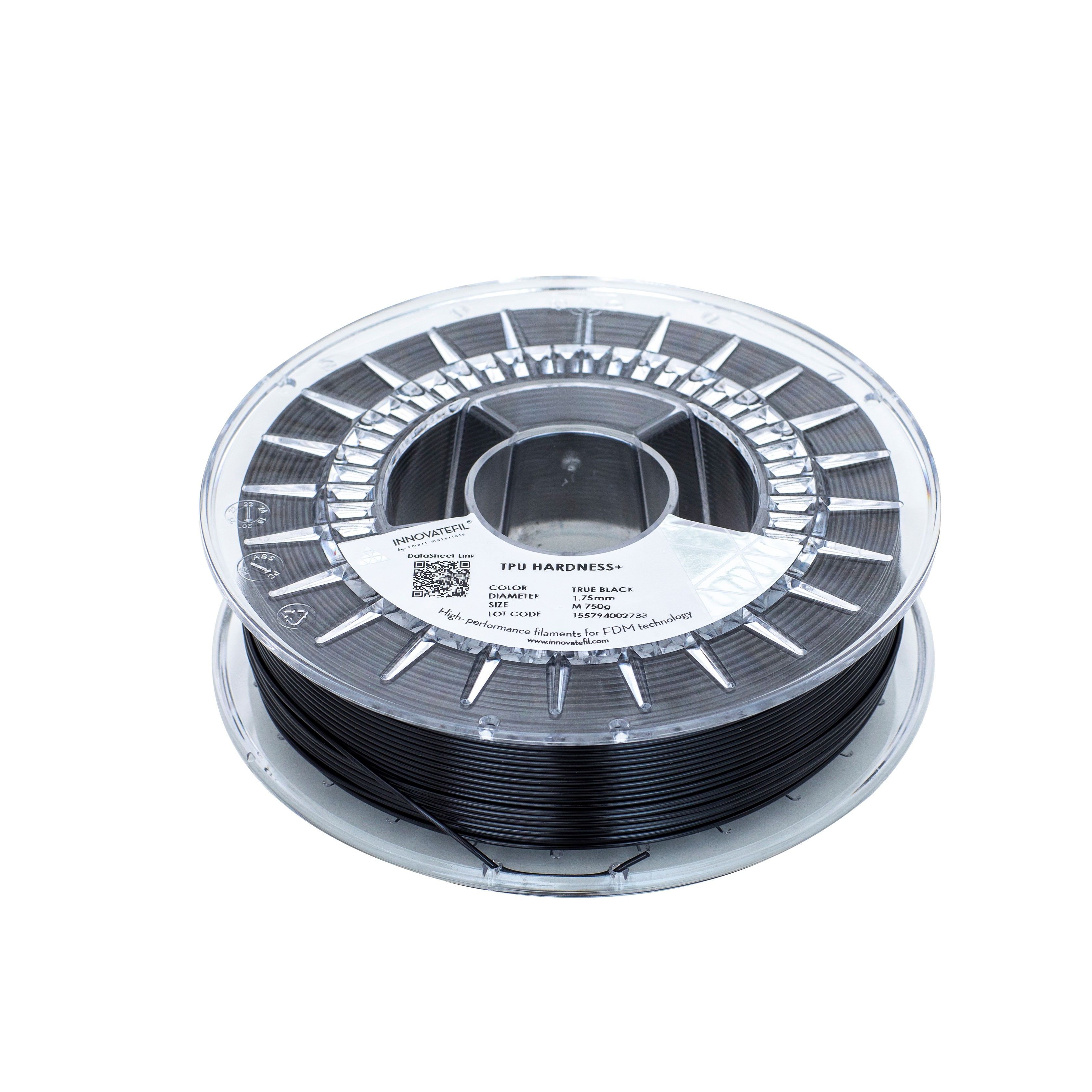 Filament INNOVATEFIL TPU Hardness+ True Black (negru) 750g