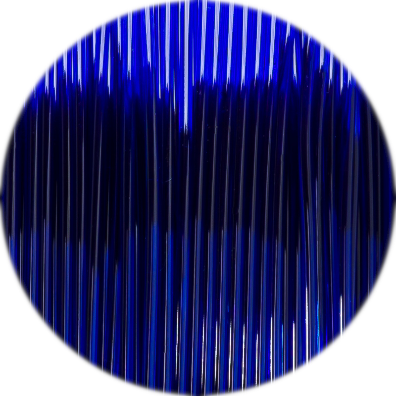 Filament 1.75 mm Fiberlogy Easy PET-G Navy Blue Transparent (albastru transparent) 850g