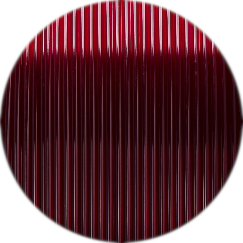 Filament 1.75 mm Fiberlogy Easy PET-G Burgundy Transparent (rosu transparent) 850g
