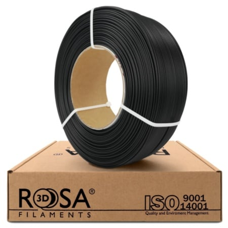 Filament 1.75 mm Rosa 3D ReFill PET-G CarbonLook (negru) 1kg