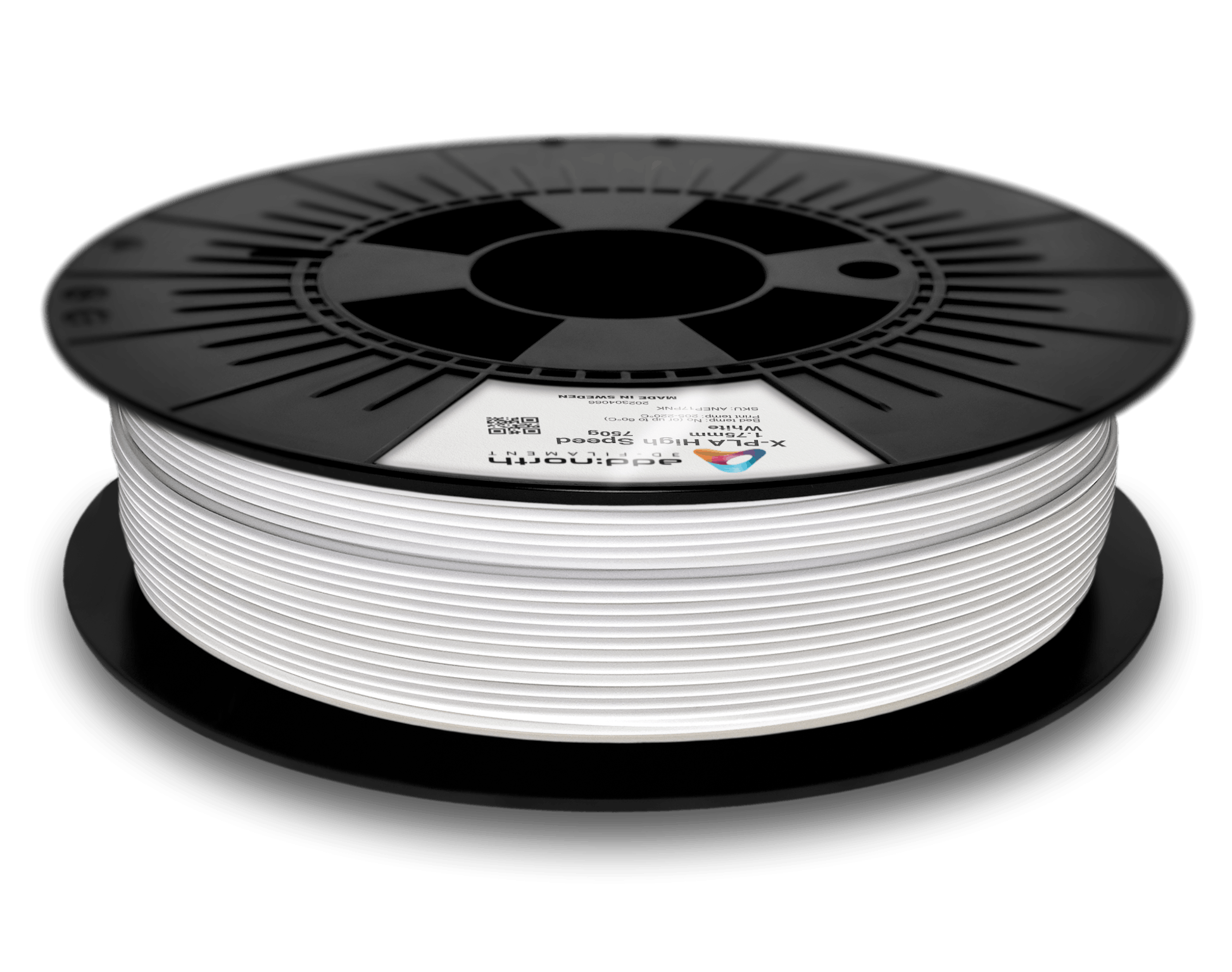 Filament 1.75 mm add: north X-PLA (tough) High Speed White (alb) 750g