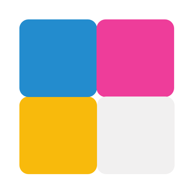 Set de 4 filamente 1.75 mm Fiberlogy Easy PLA CMYK (cyan-magenta-yellow-white) 2kg