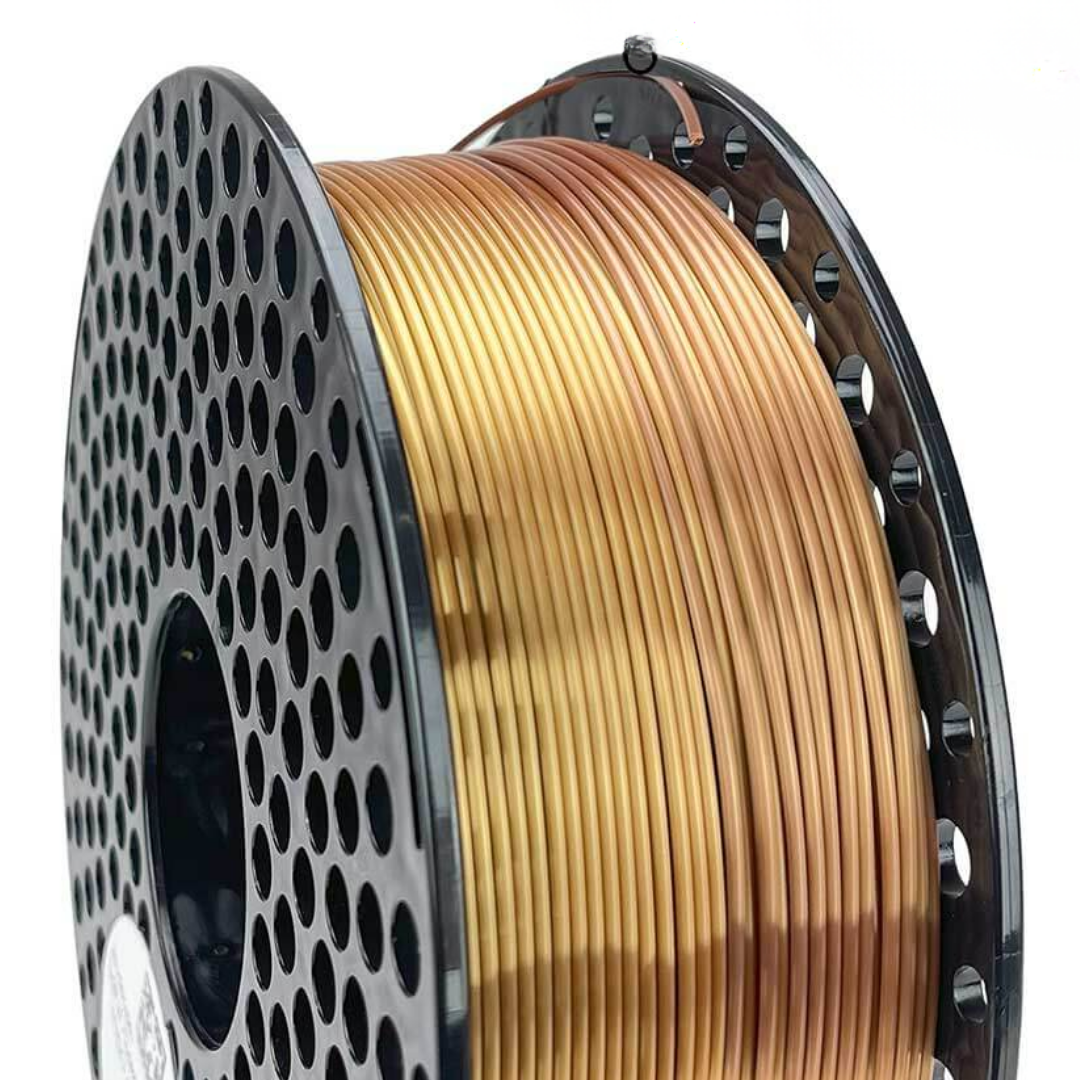 Filament 1.75 mm AzureFilm PLA Silk Rainbow Amber (multicolor) 1kg