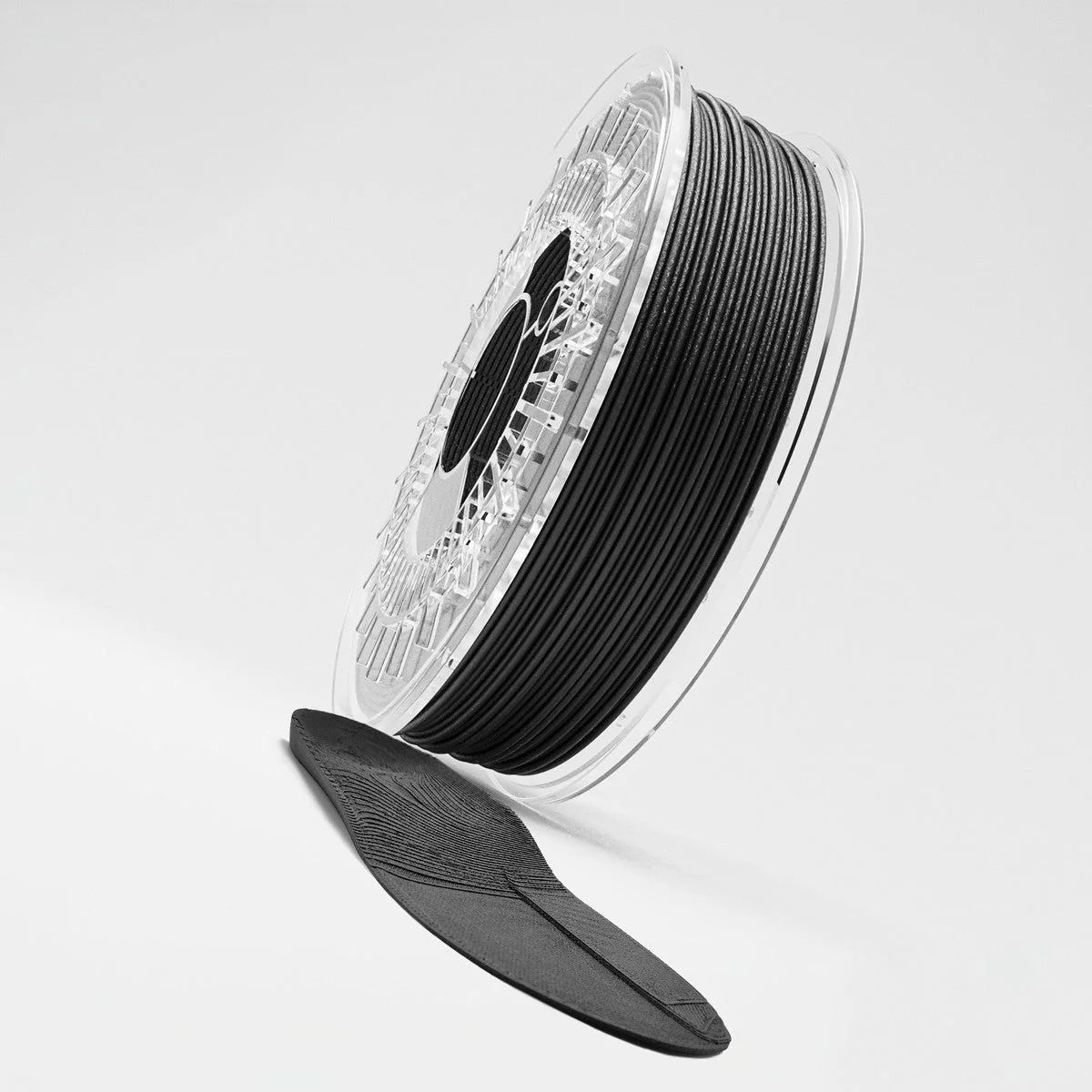 Filament 1.75mm Recreus FilaFlex 95A Foamy Black (negru) - 95A ... 70A - 750g