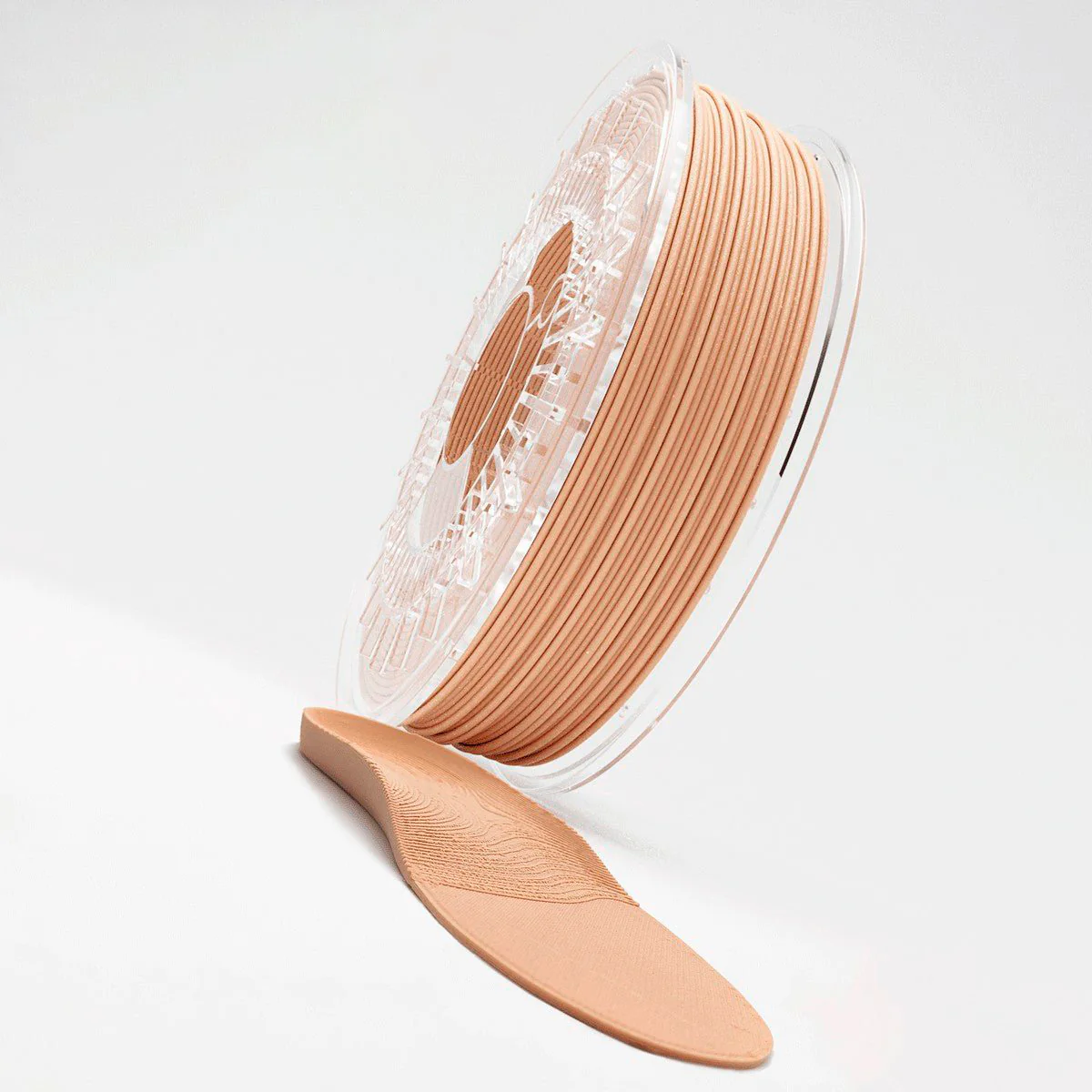 Filament 1.75mm Recreus FilaFlex 95A Foamy Nude (maro) - 95A ... 70A - 750g