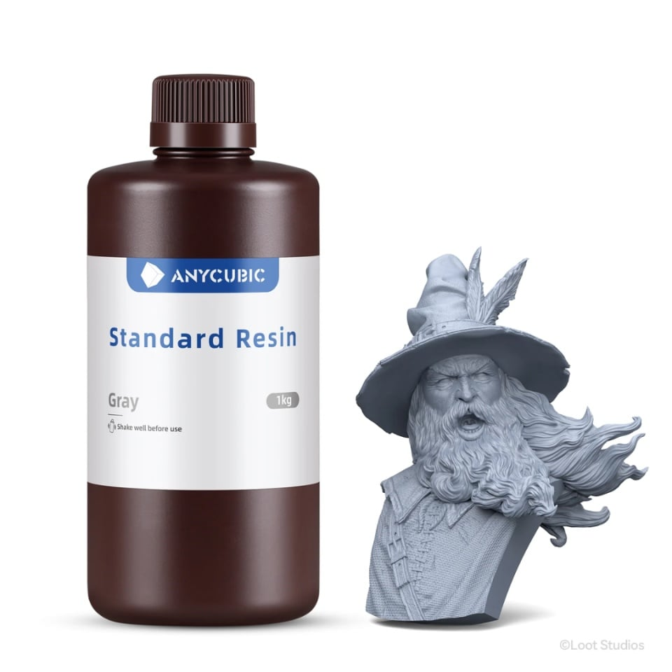 Rasina Anycubic Standard UV Resin Gray (gri) - 1kg