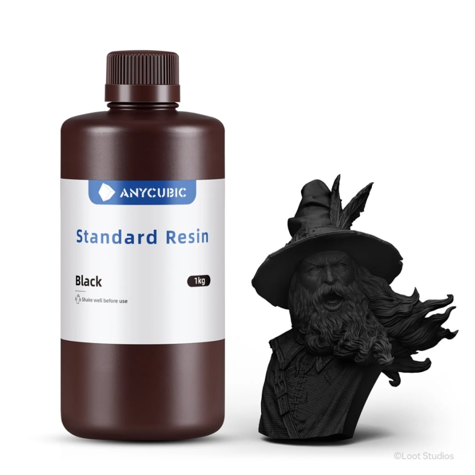 Rasina Anycubic Standard UV Resin Black (negru) - 1kg