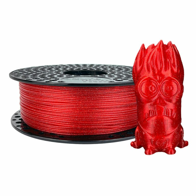Filament 1.75 mm AzureFilm PLA Glitter Red (rosu) 1kg