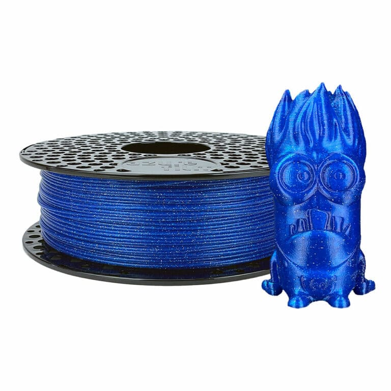 Filament 1.75 mm AzureFilm PLA Glitter Blue (albastru) 1kg