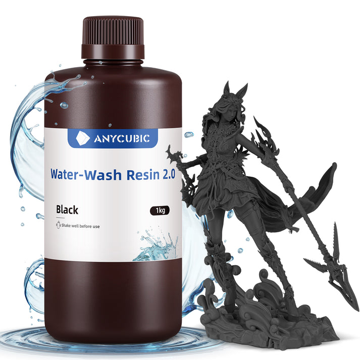Rasina Anycubic Water-Wash Resin 2.0 Black (negru) - 1kg