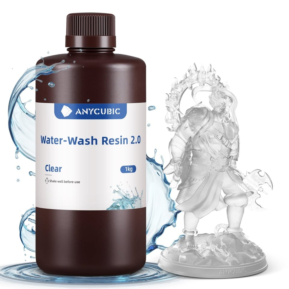 Rasina Anycubic Water-Wash Resin 2.0 Clear (transparent) - 1kg