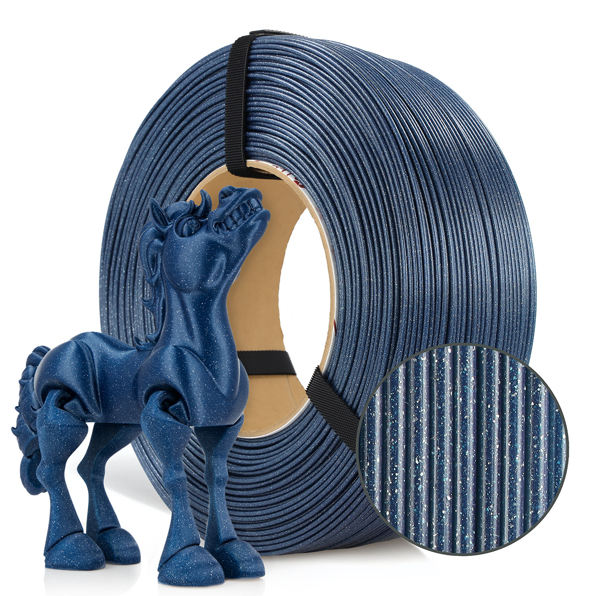 Filament 1.75 mm Rosa 3D ReFill PLA Galaxy Navy Blue (albastru) 1kg