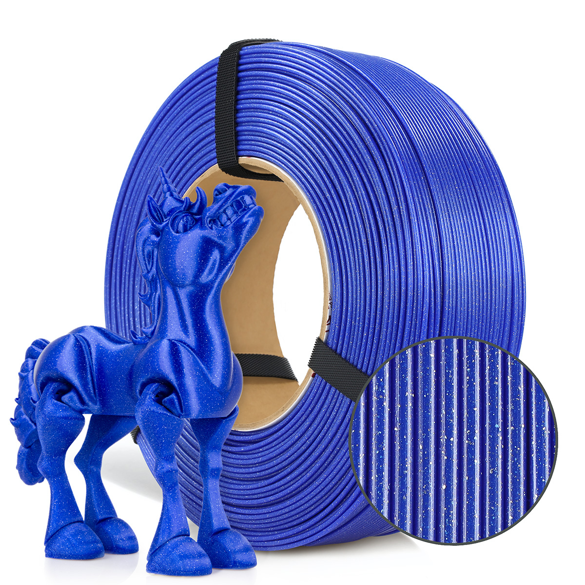 Filament 1.75 mm Rosa 3D ReFill PLA Galaxy Sapphire (albastru) 1kg
