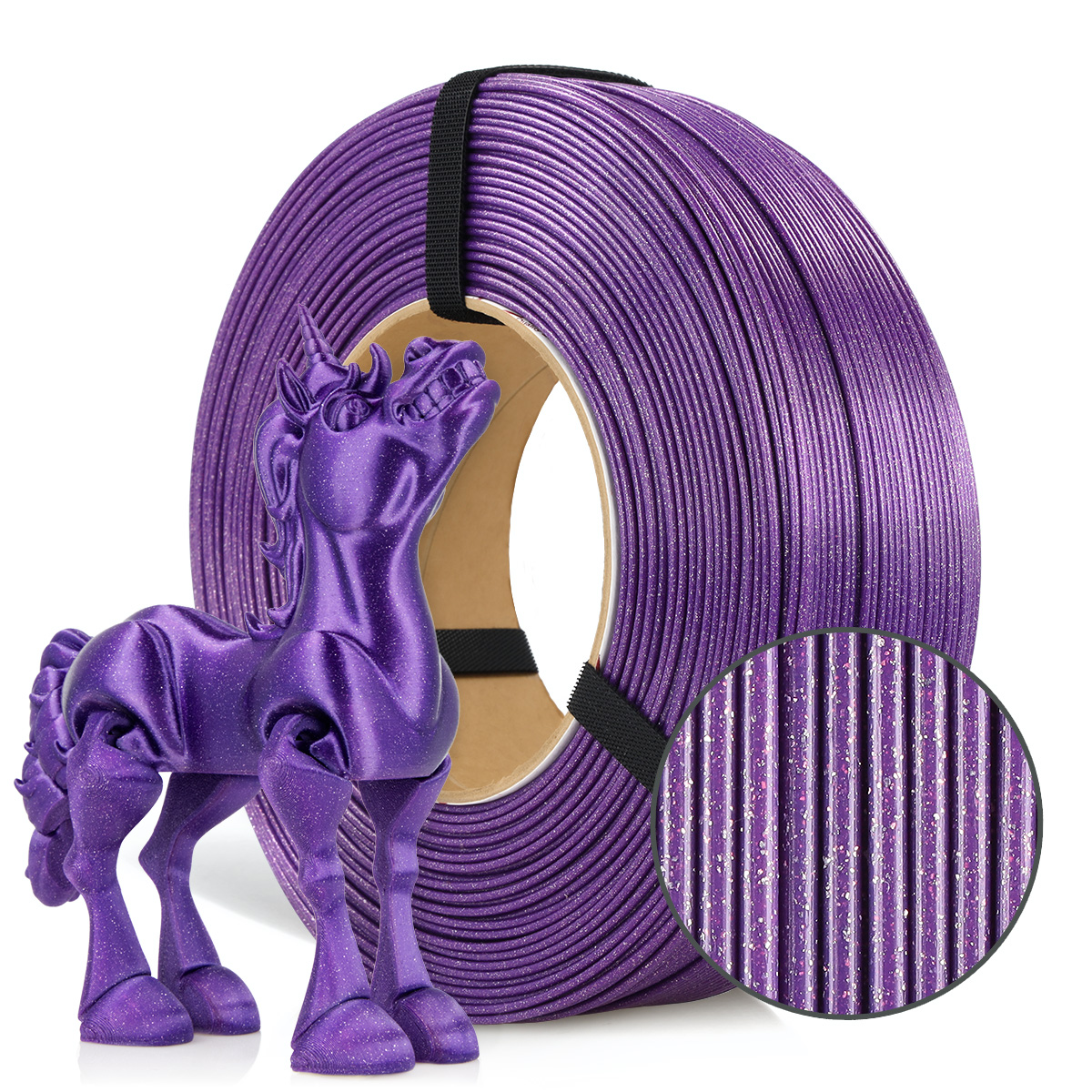 Filament 1.75 mm Rosa 3D ReFill PLA Galaxy Violet (violet) 1kg