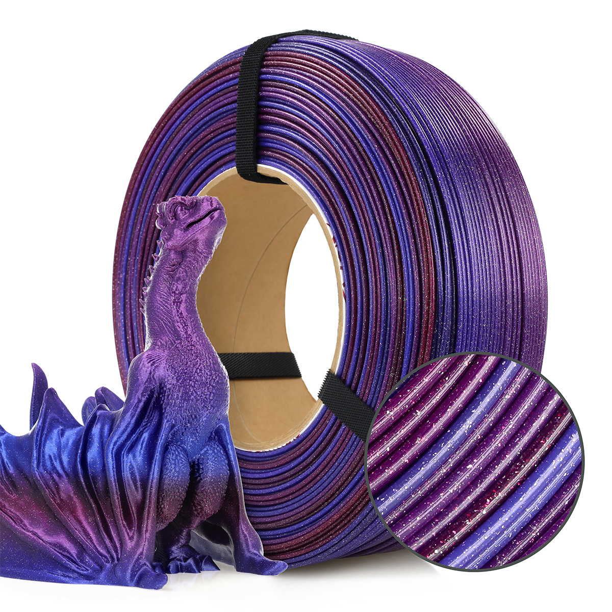 Filament 1.75 mm Rosa 3D ReFill PLA Galaxy Rainbow Andromeda (multicolor) 1kg