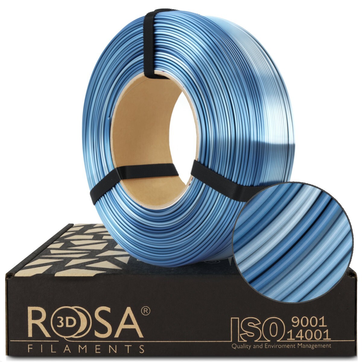 Filament 1.75 mm Rosa 3D ReFill PLA - Multicolor Silk Pacific 1kg