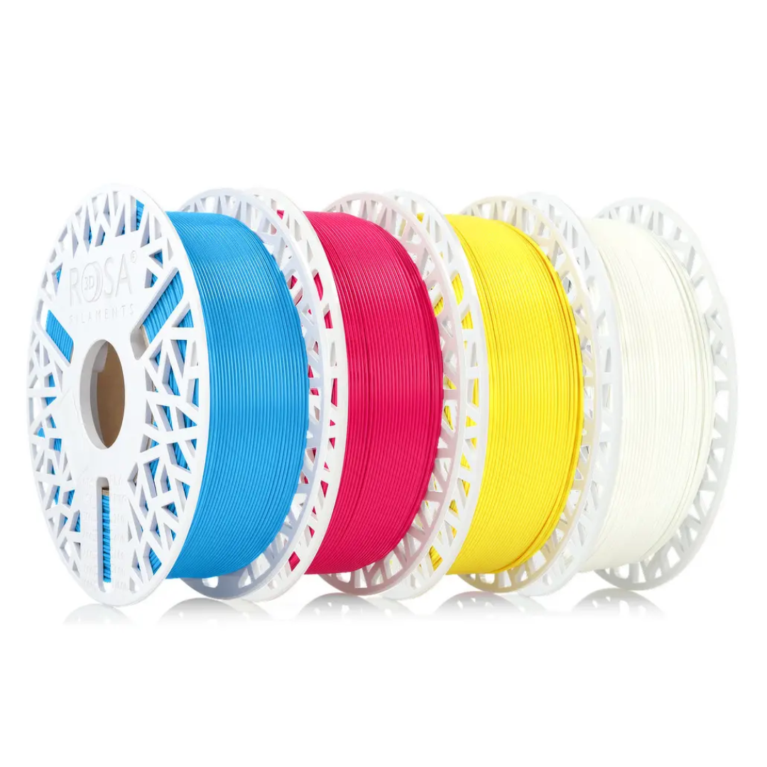 Set de filamente 1.75 mm Rosa 3D PLA Starter Litophane CMYK 4kg