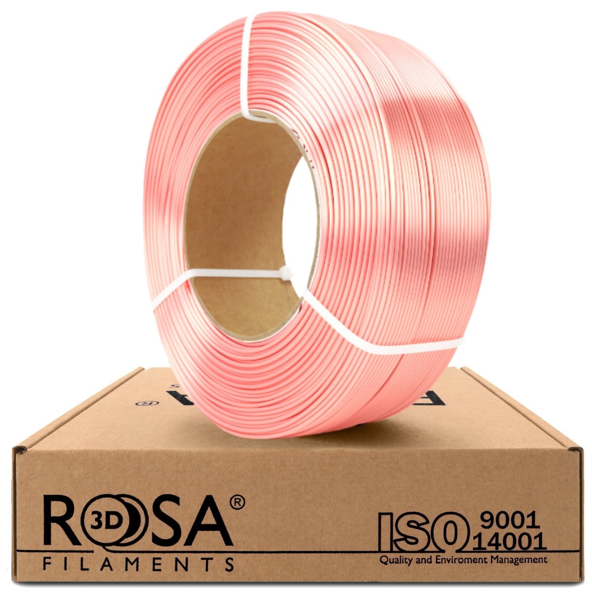 Filament 1.75 mm Rosa 3D ReFill PLA Silk Rose Gold (auriu) 1kg