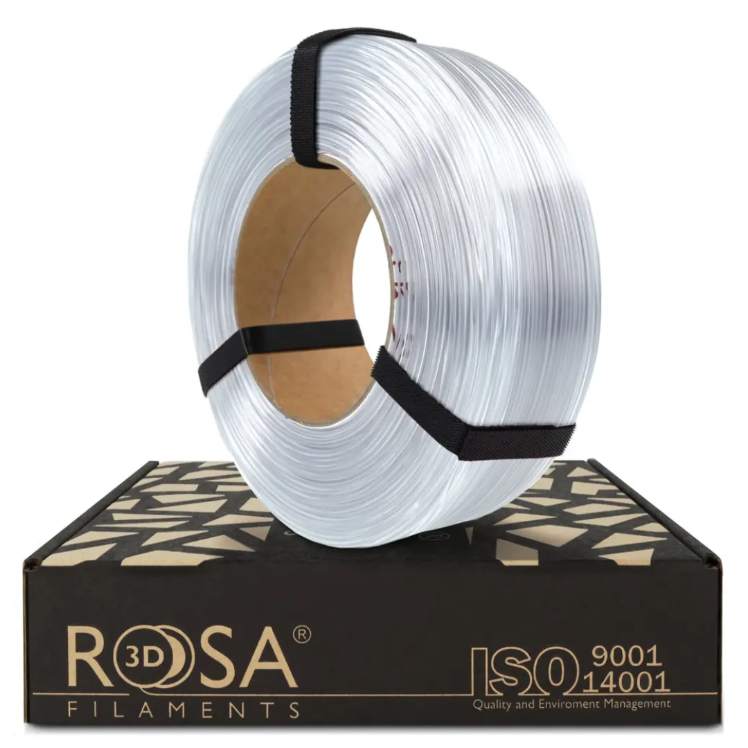 Filament 1.75 mm Rosa 3D ReFill PET-G Standard HS Transparent (transparent) 1kg