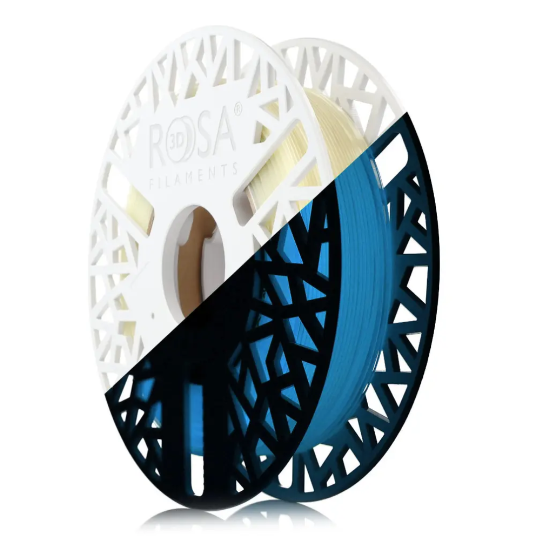 Filament 1.75 mm Rosa 3D PLA Starter Glow in the Dark Blue (albastru fosforescent) 500g