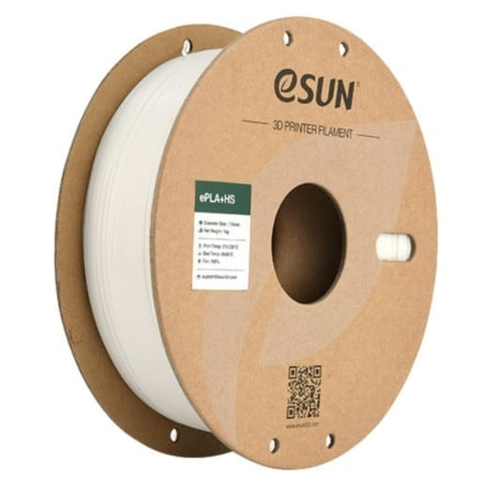 Filament 1.75mm eSun PLA+HS High Speed White (alb) 1kg