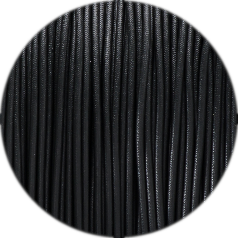 Filament 1.75 mm Fiberlogy FiberFlex 40D Black (negru) 500g