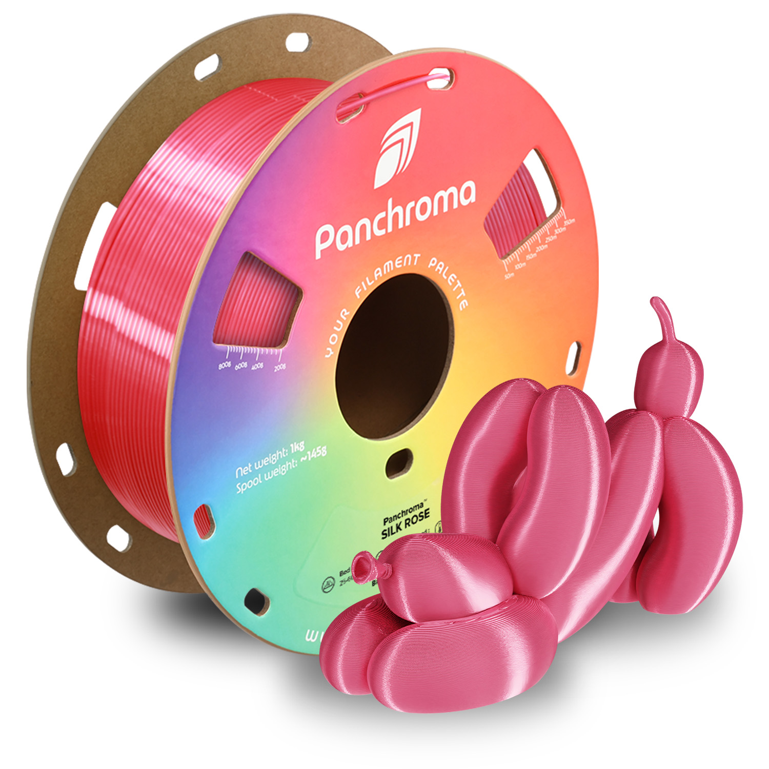 Filament 1.75 mm Polymaker Panchroma PLA Silk Rose (roz) 1kg