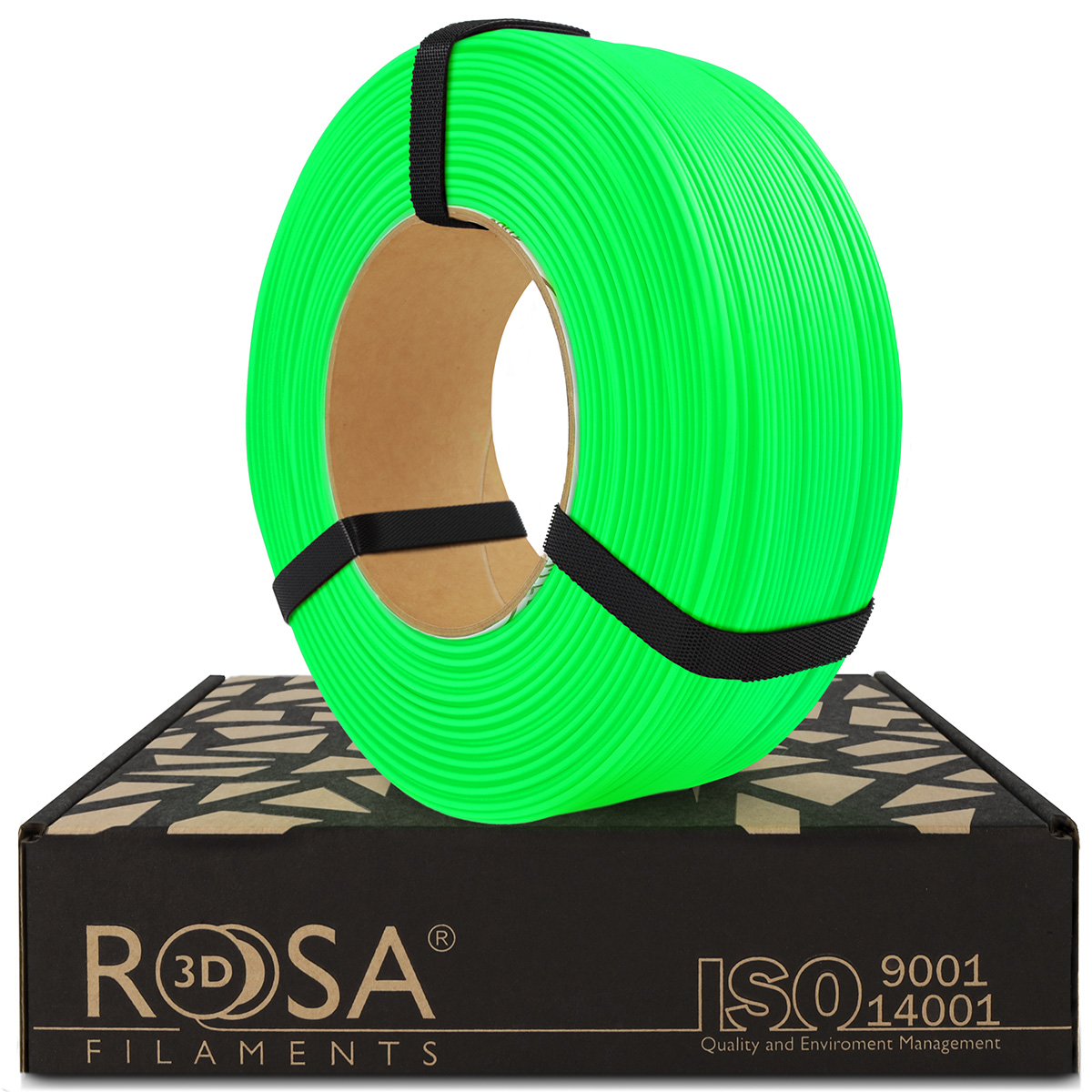 Filament 1.75 mm Rosa 3D ReFill PLA Starter Neon Green (verde) 1kg