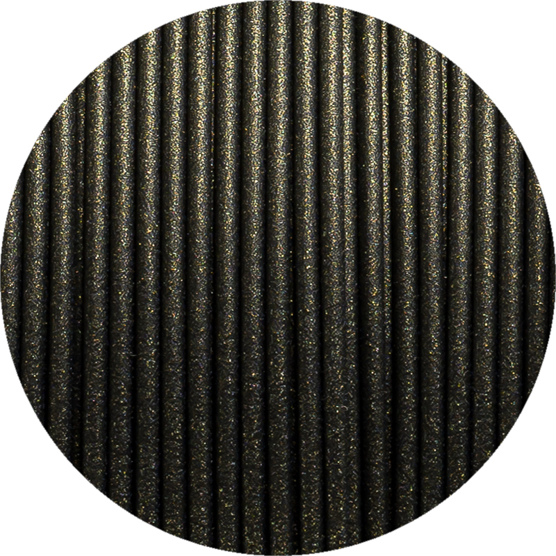 Filament 1.75 mm Fiberlogy Easy PLA Onyx Gold (negru) 850g