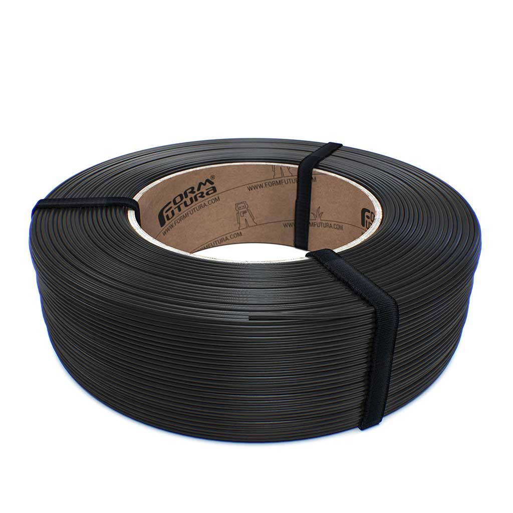 Rezerva filament 1.75 mm FormFutura ReFill Premium PLA Flame Retardant (inhibitor de flacara) Traffic Black (negru) 500g