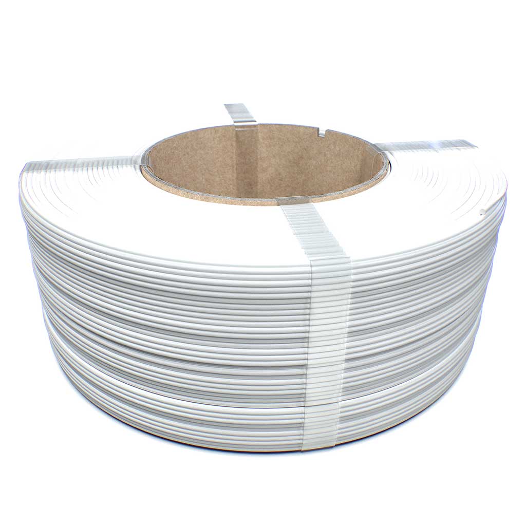 Rezerva de filament 1.75mm FormFutura Refill Premium ASA - Traffic White (alb) - compatibila BambuLab - 1kg