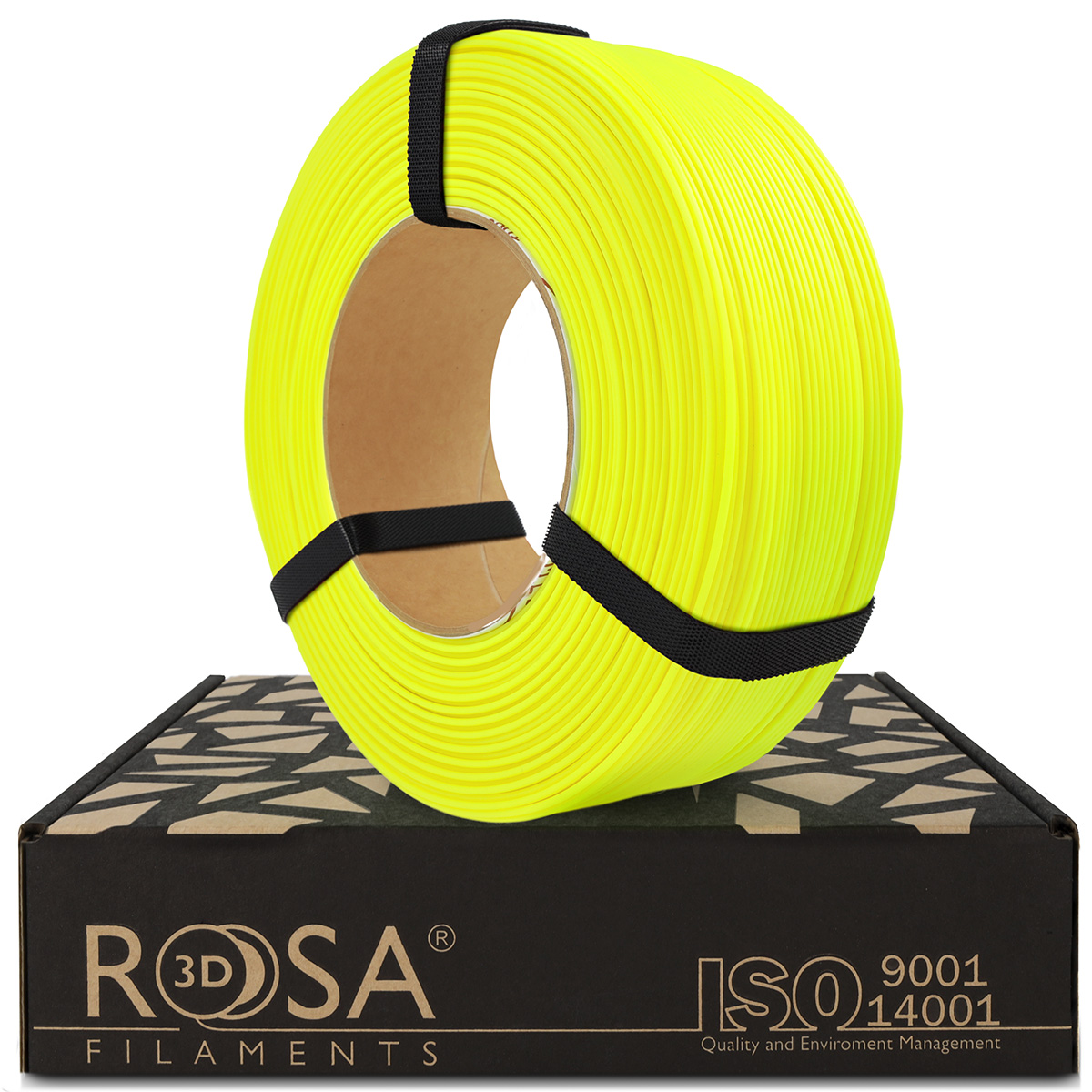 Filament 1.75 mm Rosa 3D ReFill PLA Starter Neon Yellow (galben) 1kg