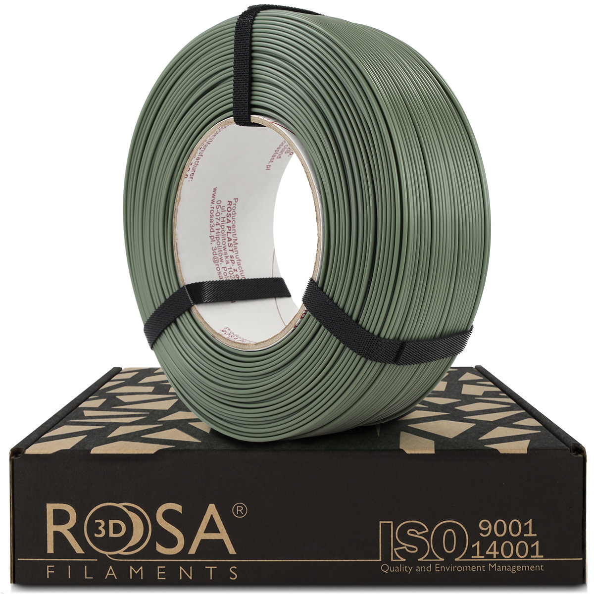 Filament 1.75 mm Rosa 3D ReFill PLA Starter Oxy Green (verde) 1kg